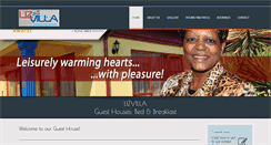 Desktop Screenshot of lizvilla.co.za
